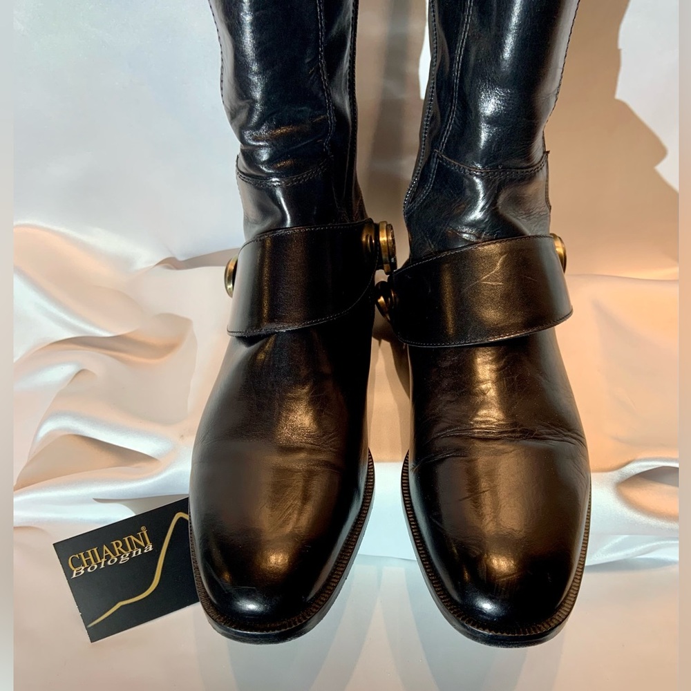 Chiarini Bologna “Nero” black leather riding boots - Picture 8 of 10